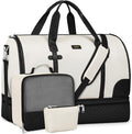 Convertible Travel Garment Bags - Carry On Garment Duffel Bag with Shoe Compartment Large Travel Garment Bag with Storage Bag Toiletry Bag 2 in 1 Hanging Suit Bag Weekender Bag for Women Men 3pcs Set