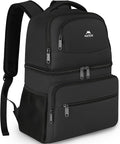 MATEIN Cooler Backpack, 26 Cans Insulated Lunch Backpack for Men Women, Leakproof Double Layer Lunch Cooler Bag Lightweight Soft Lunch Backpack with Cooler Compartment, Beach Camping Hiking Beer Gifts