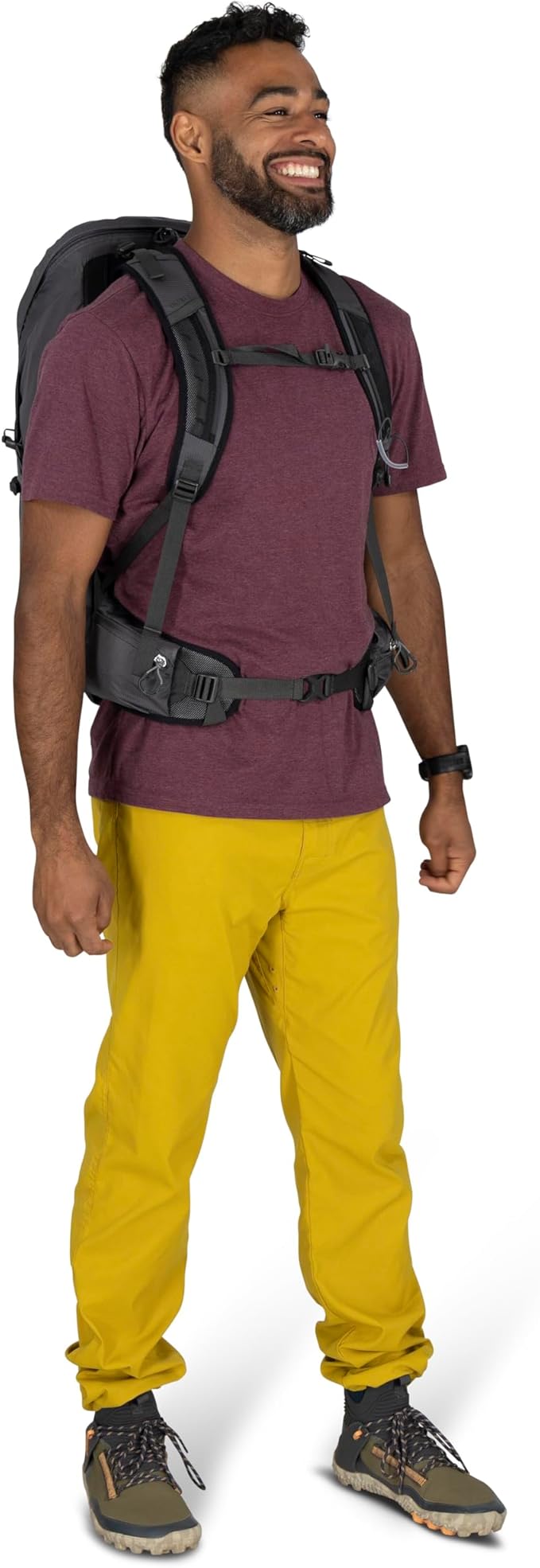 Osprey Talon 26L Men's Lightweight Hiking Backpack with Hipbelt, Scoria Blue/Night Shift