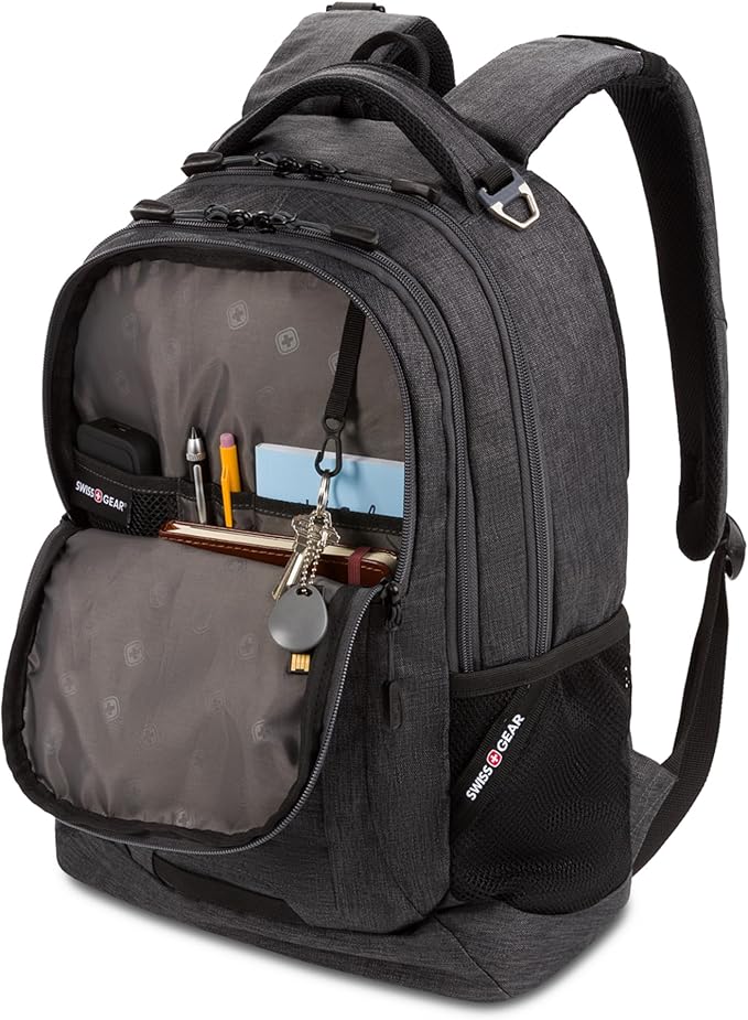 SwissGear Cecil 5505 Laptop Backpack, Charcoal, 18-Inch