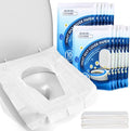 YGDZ Toilet Seat Covers Disposable (110 pack), XL Flushable Toilet Seat Covers Travel Paper Toilet Seat Cover for Kids Potty Training, Adults, Biodegradable Travel Essential Accessories for Airplane