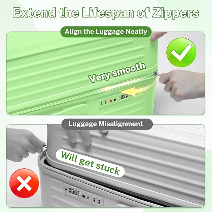 Krute Luggage Sets 2 Piece Suitcase with Spinner Wheels PC+ABS Hardside Suitcases Charging Port TSA Lock Carry On Luggage with Cup Holder 20+28 Inch