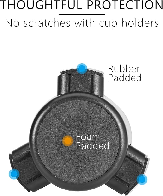 1Zero Solid GPS Cup Holder Mount for Garmin [Adjustable Arm], Replacement Car Truck Cupholder Ball Mount Compatible with Garmin Nuvi Drivesmart RV Dezl Drive Zumo Driveassist DriveLuxe Navigator