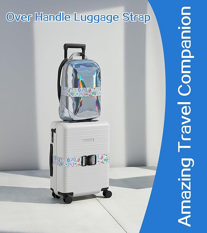 Luggage Straps for Suitcases Travel Belt Luggage Band Heavy Duty Traveling Luggage Identifier Cute Women Girls Unique Accesory,