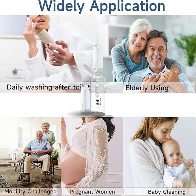 Portable Bidet | High Pressure Travel Bidet | Rechargeable Electric Portable Bidets for Men & Women | Portable Bidets for Travel