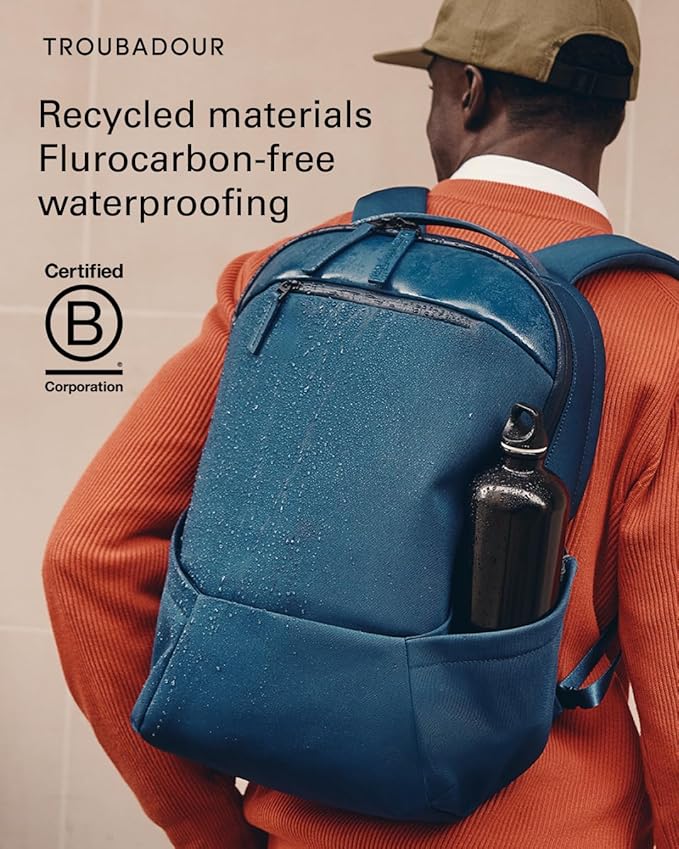 Troubadour Apex Backpack 3.0-25L Premium Laptop Backpack - Ergonomic & Water Resistant - Designed for Work and Travel - Air Force Blue