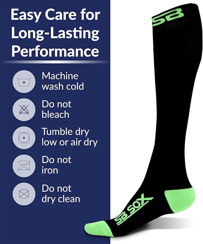 SB SOX Compression Socks for Men & Women (20-30 mmHg) - Best Support Stockings for Travel, Medical, and Sports - Perfect for Everyday Wear