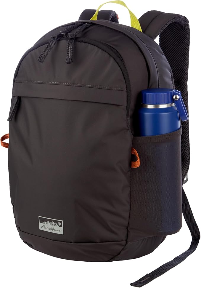 Eddie Bauer 20L Venture Backpack, Hydration and Laptop Compatible Daypack, Carbon Black