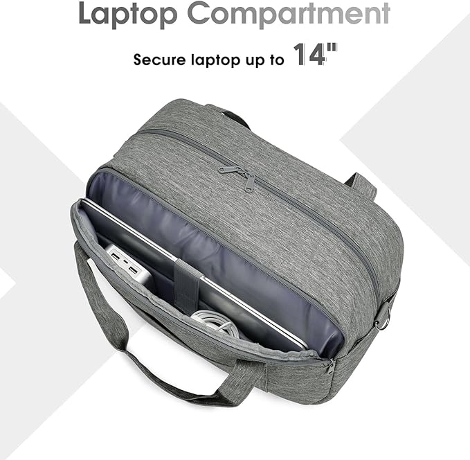 Narwey 18" Carry on Bag with Laptop Compartment 14 Inch Travel Duffel Bag for Spirit Airlines Personal Item Bag Overnight Weekender Bags with Wet Pocket for Women and Men (Grey)