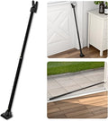 SECURITYMAN 2-in-1 Door Security Bar & Sliding Door Security Bar - Door Jammer Constructed of High Grade Iron - Black Door Stoppers Security Bar