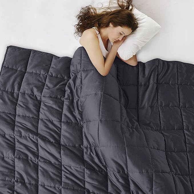 Weighted Blanket King Size 20lbs 88"x104" Cooling Breathable Heavy Blanket Microfiber Material with Glass Beads for Adult All-Season Summer Fall Winter Soft Thick Comfort