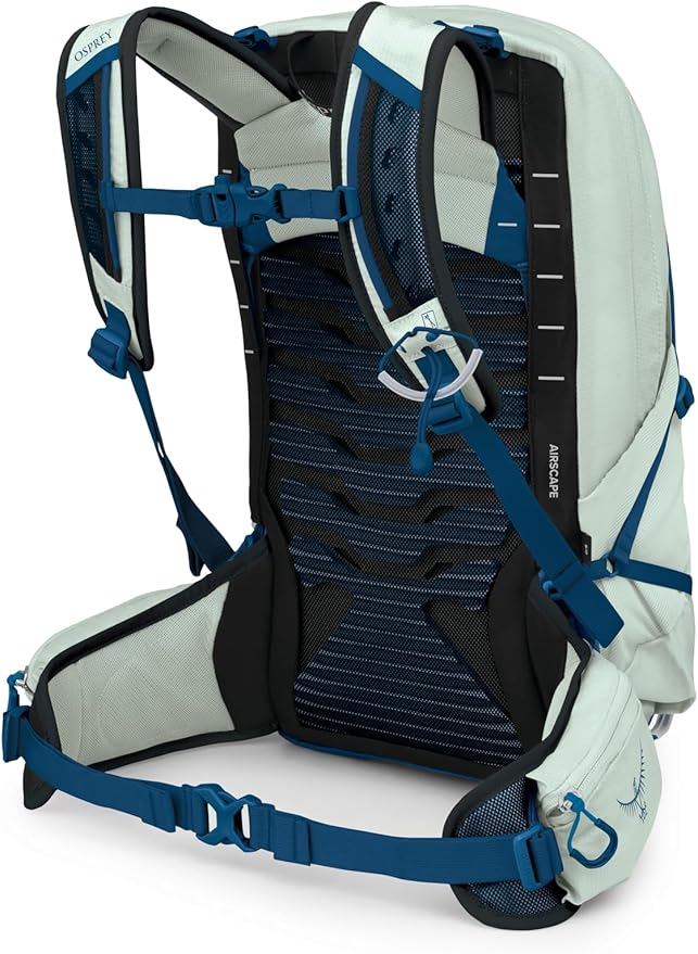 Osprey Talon 11L Men's Lightweight Hiking Backpack with Hipbelt, Frosty Mint Green/Night Shift