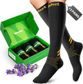 Compression Socks for Women Men 3 Pairs, Compression Stockings, Fragrance Flight Socks for Travelling Sitting