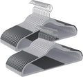SONGMICS Clothes Hangers, Pack of 30 Plastic Coat Hangers, Space-Saving, Light Gray and Dark Gray UCRP30G