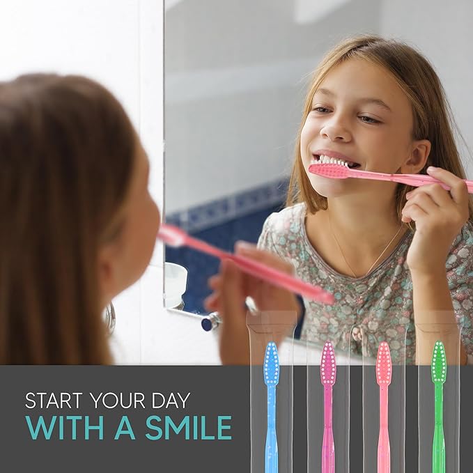 144 Pack Disposable Toothbrushes with Toothpaste Built in - Prepasted Toothbrushes Individually Wrapped - Single Use Waterless Tooth Brush with Soft Bristles - Bubblegum Flavor/Kids