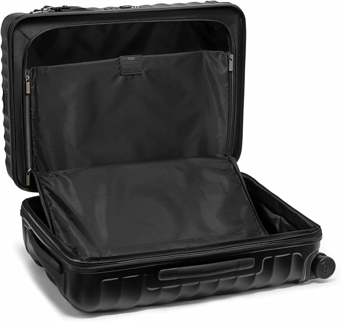 TUMI - 19 Degree Medium Checked Luggage 4 Wheeled Packing Case - Hard Shell Suitcase - 26.0" X 17.5" X 10.0" - Textured Black