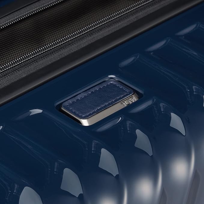 TUMI - 19 Degree Medium Checked Luggage 4 Wheeled Packing Case - Hard Shell Suitcase - 26.0" X 17.5" X 10.0" - Navy