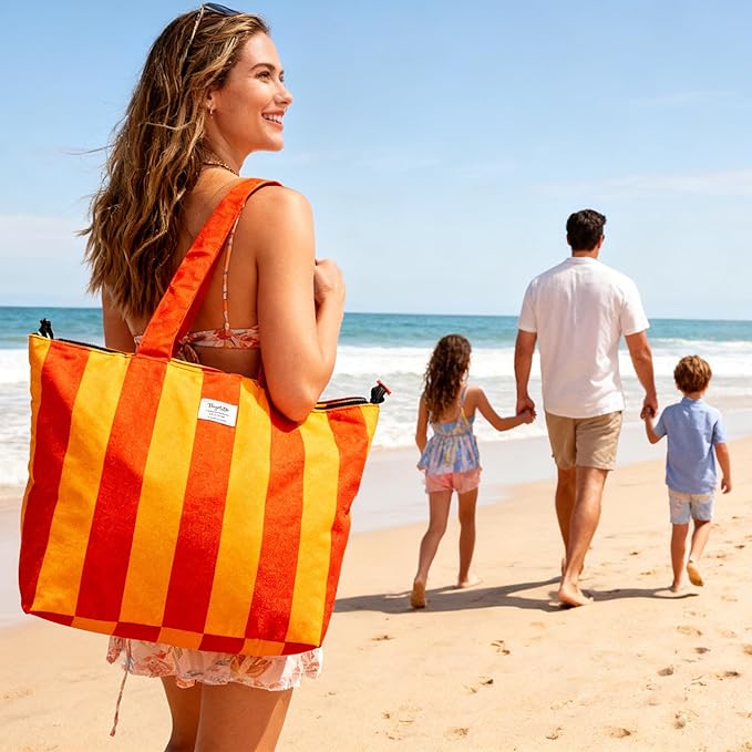 Beach Bags Waterproof Sandproof, XL Large Pool Tote Bag for Women