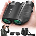 12x32 Compact Binoculars for Adults Kids - Aurosports Small Binoculars for Birdwatching - High Power Easy Focus Lightweight Binocular for Traveling Hunting Cruise Ship Hiking