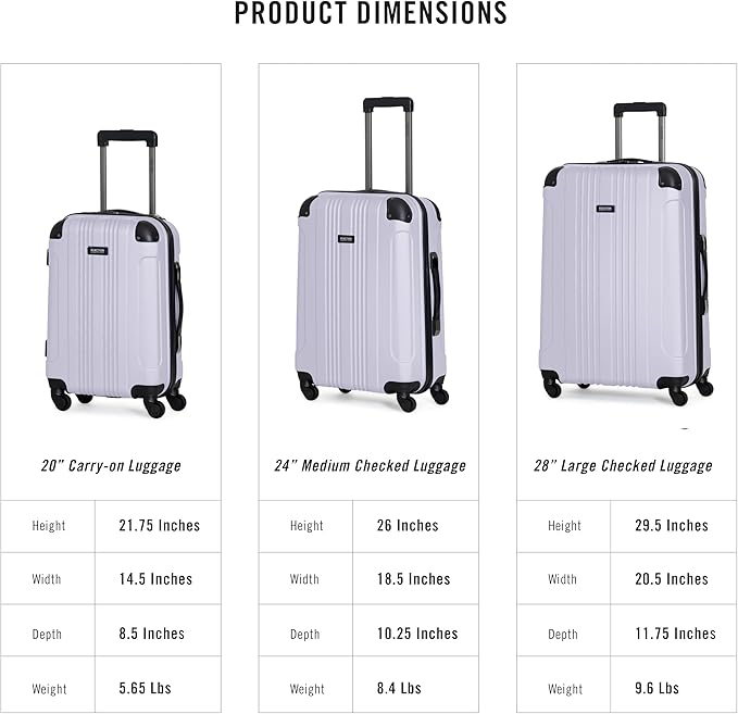 Kenneth Cole REACTION Out of Bounds, Lavender, 2-Piece Set (20" & 28")