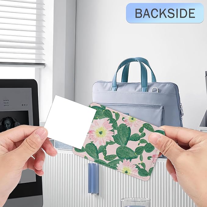 Luggage Tags for Suitcase,Watercolor Cactus Flowers Luggage Tags of Set 2 Leather Identifiers Privacy Cover with Stainless Steel Loop for Women Men Travel Bag Suitcase
