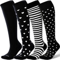 LEVSOX Compression Socks for Pregnant Women 20-30 mmHg Knee High Cute Funny Mens Supports Socks for Nurses, Medical, Travel