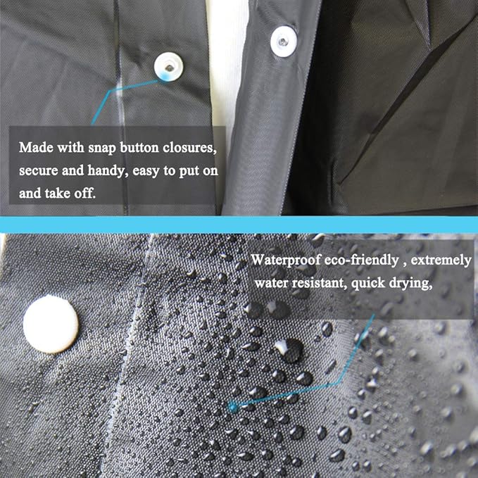 Rain Coats (2 Pack) - Reusable EVA Rain Ponchos for Adults Rain Jackets Raincoats for Men Women