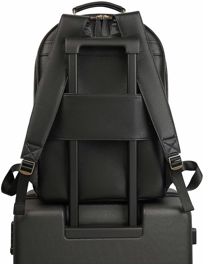 Camera Backpack Classic PU Leather for DSLR, Professional Camera Bag for Photographers with 15 Inch Laptop Compartment Large 20L
