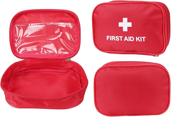 AOUTACC 6 Pack Empty First Aid Kit Bag, Lightweight Empty First Aid Bag for Emergency at Home, Office, Car, Outdoors, Boat, Camping, Hiking(Bag Only)