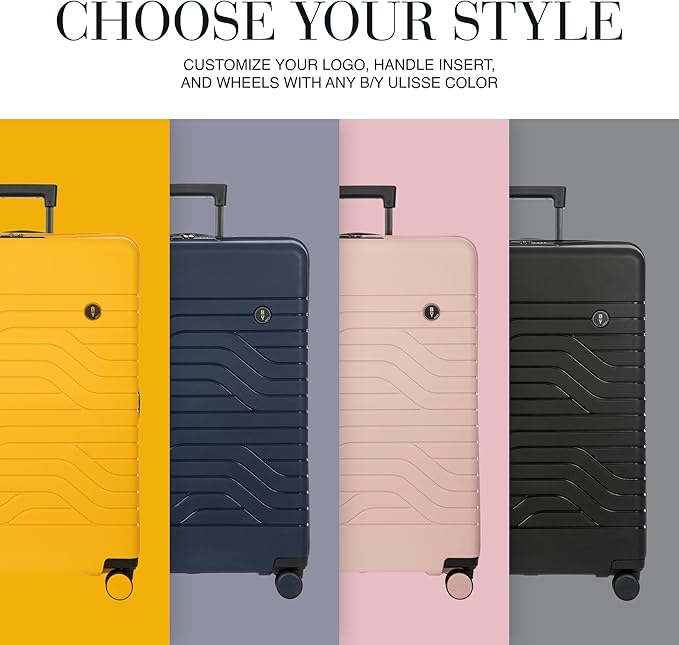 Bric's 30" Expandable Spinner Suitcase - Travel Luggage with TSA-Approved Lock and Hard Shell Exterior - B|Y Ulisse - Black