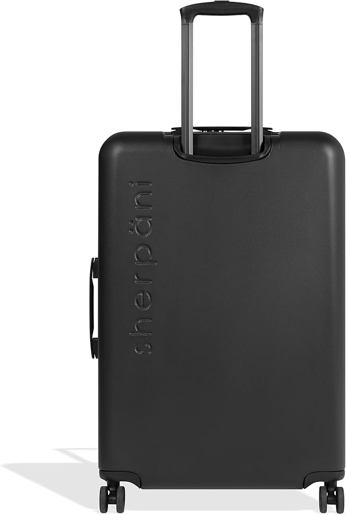 Sherpani Meridian Nesting Luggage Set, 2 Piece Rolling Luggage Set, Travel Durable Lightweight Luggage, Hardside Suitcase with Spinner Wheels, 22 Inch and 29 Inch (Black)