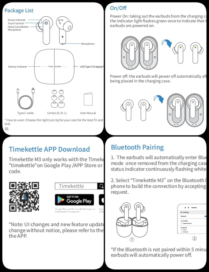 Timekettle W4 Pro AI Interpreter Earbuds(Grey),Translator Device Supporting 40 Languages,Translator Earbuds for Call and Video Translation,APP Work with iOS and Android