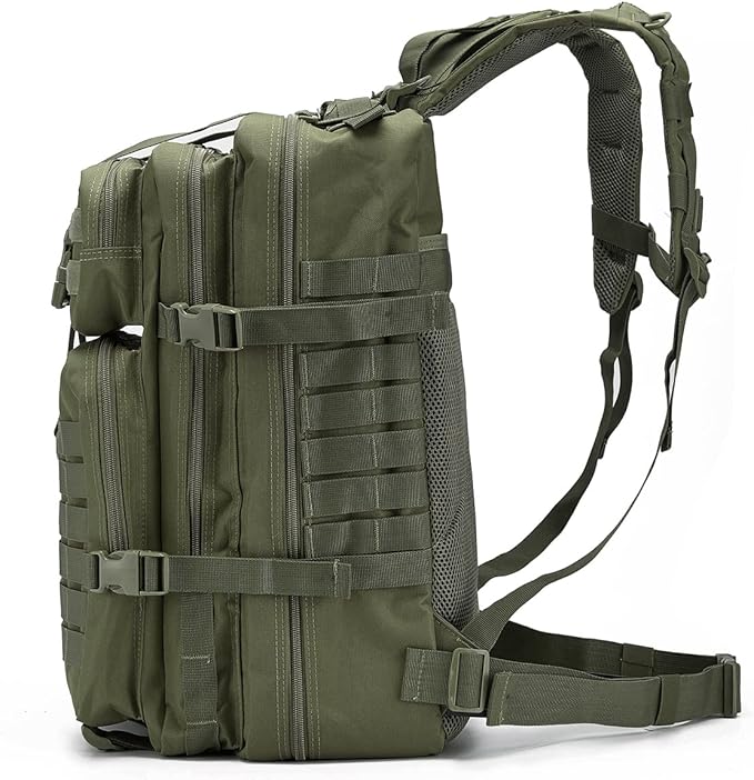 QT&QY 45L Military Tactical Backpacks For Men Camping Hiking Trekking Daypack Bug Out Bag Lage MOLLE 3 Day Assault Pack