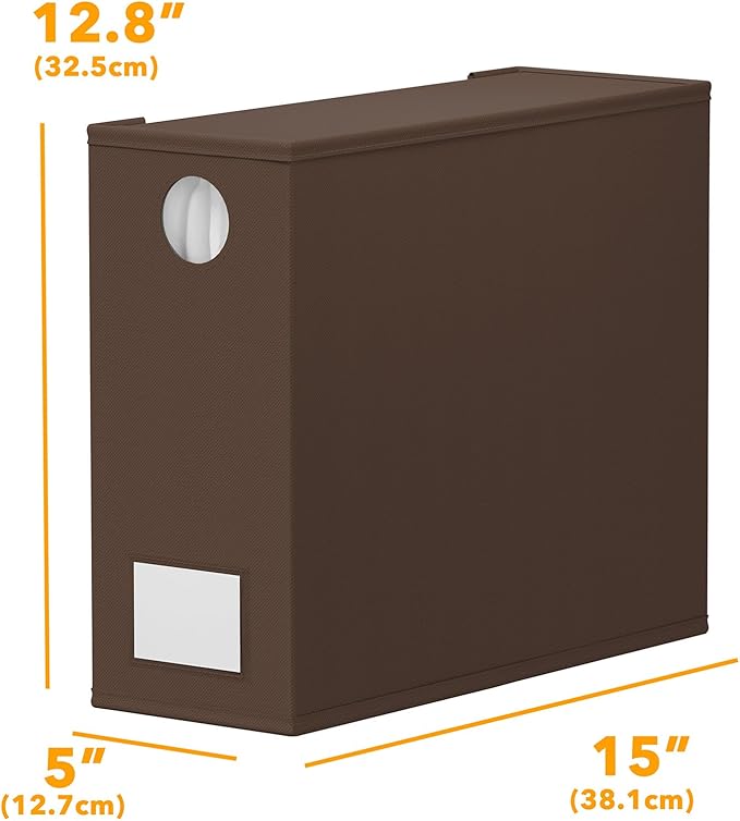 SpaceAid 3 Pack Bed Sheet Organizers and Storage, Foldable Sheet Organizer for Linen Closet, Sheets Set Folder Keeper with Window XL (Queen & King Size) Bedding Container (Brown, 3 Pack)