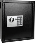 KYODOLED Electronic 40 Keys Cabinet Wall Mount,Digital Key Safe Lock Box,Large Security Lockbox for House Key,Heavy Duty Combination Lock Storage,14.37'' X 11.8'' X3.93'' (Black,40 Keys)