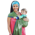 Hip Baby Wrap Ring Sling Baby Carrier for Infants and Toddlers - Beautiful, 100% Soft Cotton Baby Wraps Carrier for Babies 8-35 lbs - Perfect Baby Shower Gifts Moms and Dads - Nursing Cover (Fern)