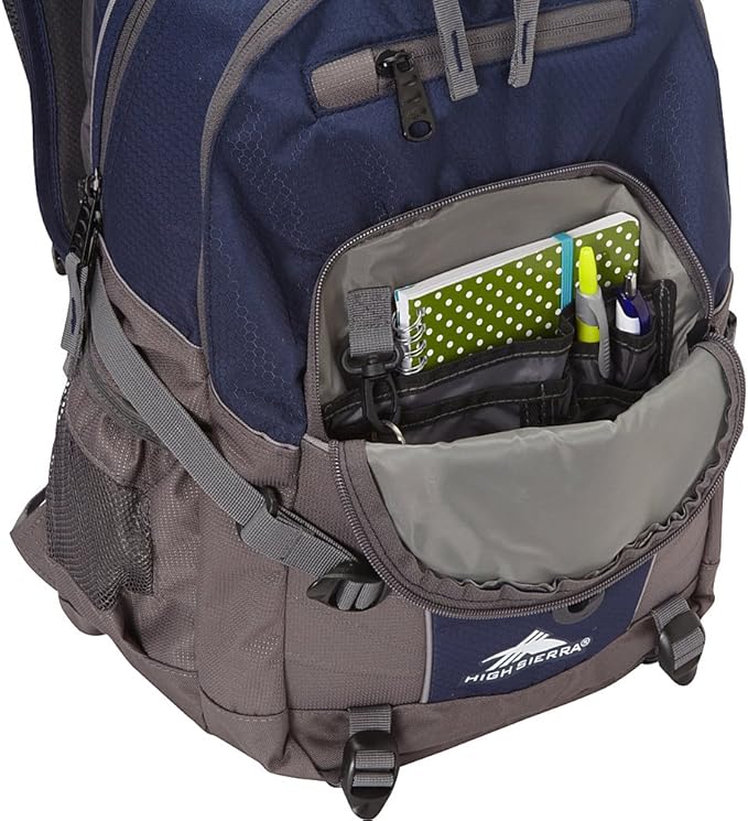 High Sierra Loop Backpack, Travel, or Work Bookbag with tablet sleeve, One Size, Urban Camo