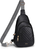 Crossbody Bags for Women Anti Theft Small Sling Handbag with Zipper Lock Vegan Leather RFID Blocking Chest Pure