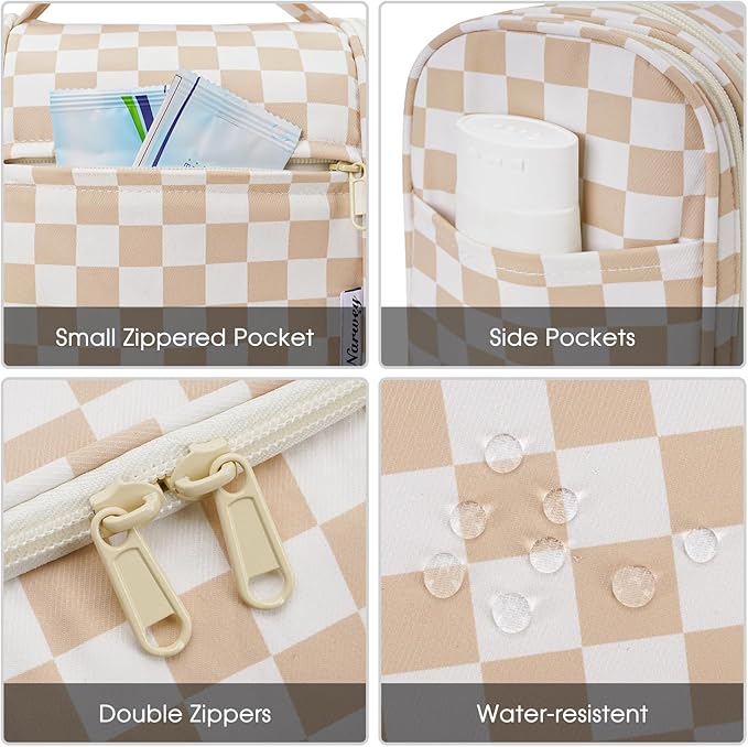 Narwey Hanging Toiletry Bag for Women Travel Makeup Bag Organizer Toiletries Bag for Cosmetics Essentials Accessories