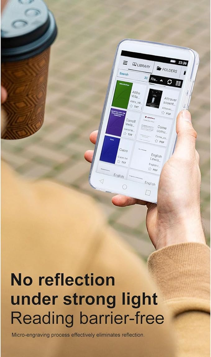 E Book Reader, BK501 Touchscreen E Readers for Android 5.1, 5 Inch Color LCD Display, 2+16GB Memory, Supports Wi Fi, BT, FM, Voice Call, for Kids Adults & Seniors