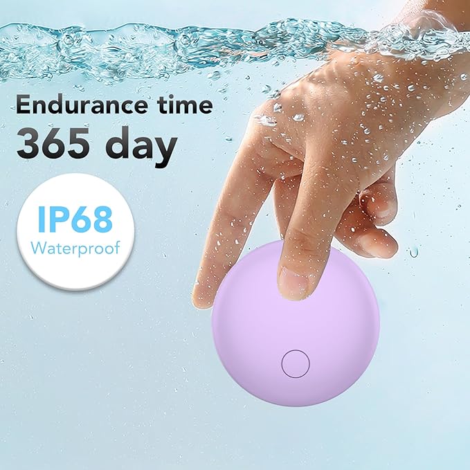 Air Tracker Tags 4-Pack, Item Finders Work for Apple Find My APP(iOS Only) Tracker Tags for Keys, Luggage, Bag etc,Replaceable Battery Last 1 Year, Loud Beep, IP68 Waterproof with Holder Keychain