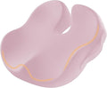 ProtoArc Seat Cushion, Office Chair Cushion for Sciatica, Coccyx Cushion, Ergonomic Memory Foam Seat Cushion for Car, Home, Pressure Relief Pad for Hip, Tailbone, All Day Comfort - Pink