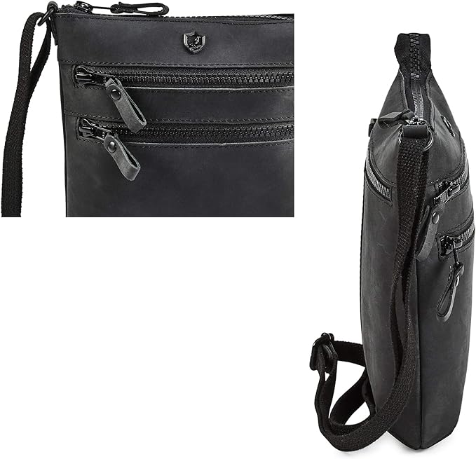 Crossbody Sling Bag for Women Small Real Leather Purse Vintage Travel Crossover Shoulder Bag Handmade
