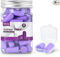 30Pair Soft Foam EarPlugs, 32dB Disposable Sound Blocking Noise Cancelling Ear Plugs for Concerts Loud Music/Shooting Guns/Work Construction, Hearing Safety Protection(Purple)