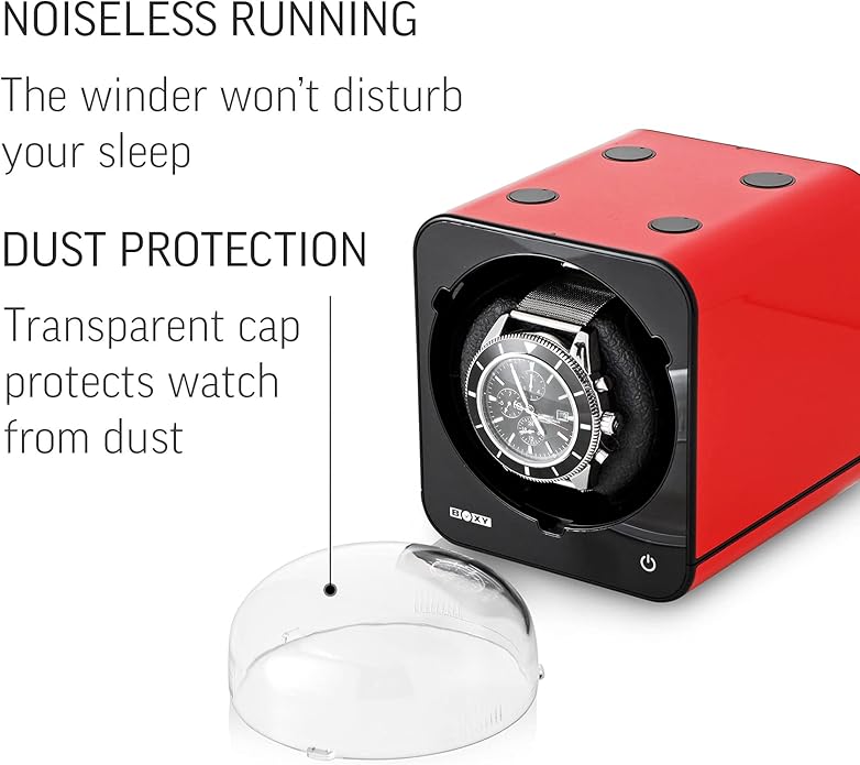 Watch Winder for Automatic Watch with Vertical Rotor Stop (with AC Adapter)