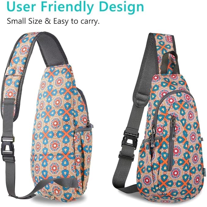 TITECOUGO Small Sling Bag, Lightweight Crossbody Backpack for Men Women, Shoulder Bag for Sports and Outdoor