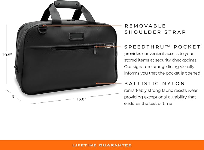 Briggs & Riley Travel Duffel Bag - Weekender & Overnight Luggage for Women & Men, Softside Bag