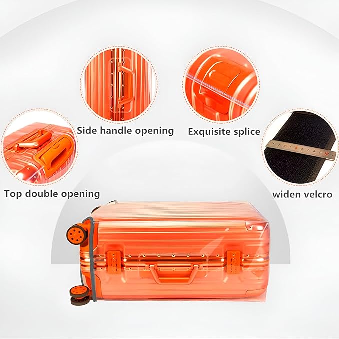 Luggage Cover 28 Inch TSA Approved,Full Clear 3mm Thickness Suitcase Cover for Luggage Suitable 28-29 Inch Suitable for Long Travel Accessories