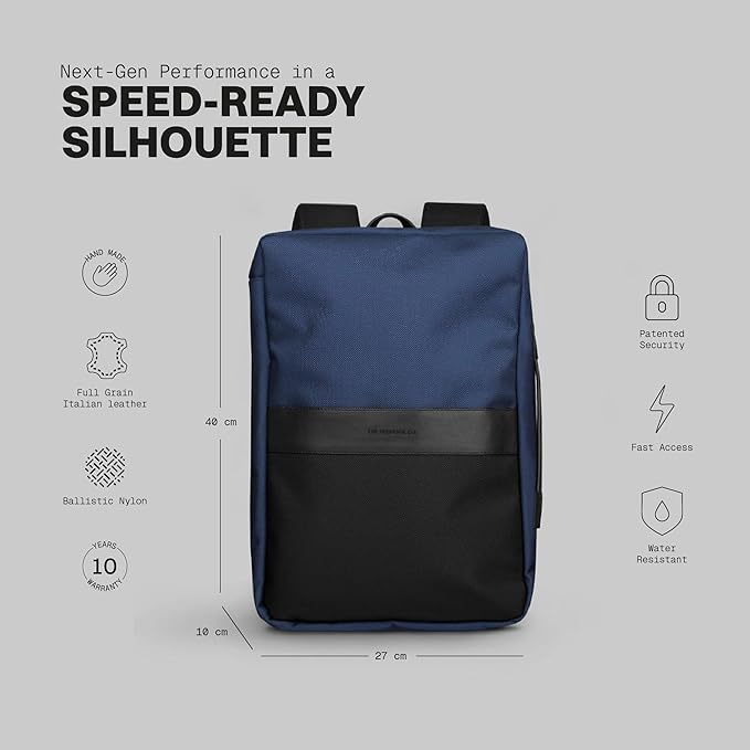 The Frenchie Co. - Super Light Speed Backpack - Expandable lightweight ballistic nylon - Anti-theft magnetic closure for quick secure access - Self-adjusting straps for comfort