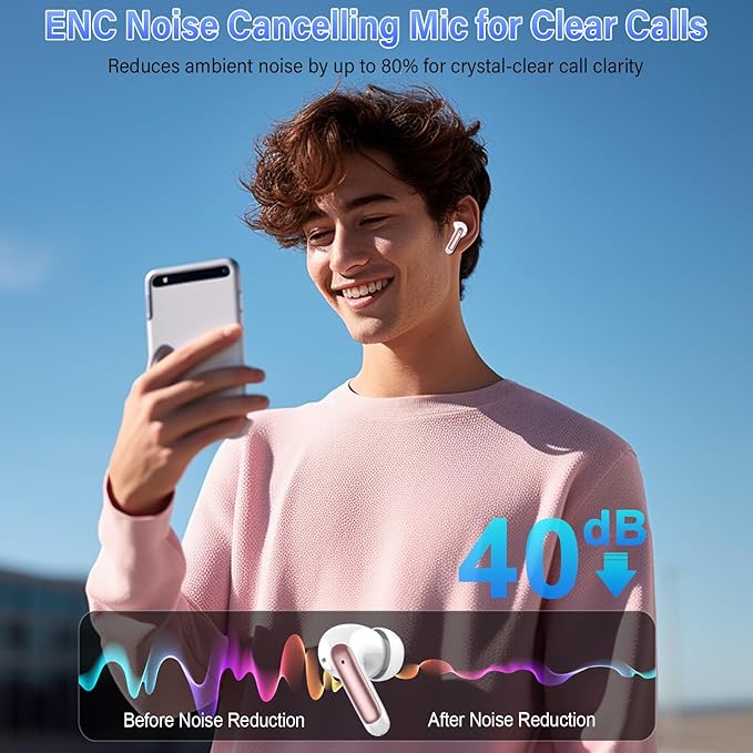 AI Translation Earbuds Real Time with Audio and Video Calls, 164 Language/7 Translation Modes Translator Earbuds Bluetooth 5.4 with APP, 48H AI Ear Buds Translator Device for Business/Learning/Travel